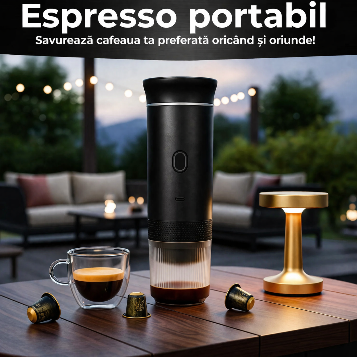 Espressor Portabil 3-în-1 Premium